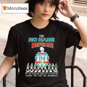 The No Name Defense Miami Dolphins Signatures Thank You For The Memories T Shirt