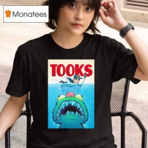 Tookie Oscar The Grouch Shark Style Jaws T Shirt