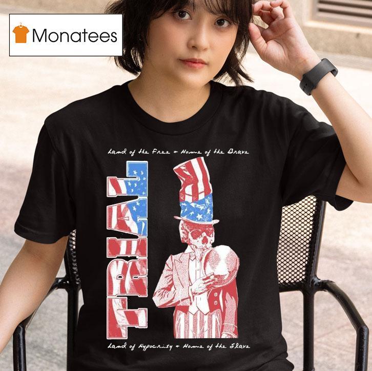 Trial Land Of The Free Home Of The Brave Lamb Of Hypocrisy Home Of The Slave Years T Shirt