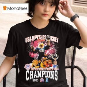 Usa Men S Ice Hockey Beats Sweden Switzerland Iihf Ice Hockey World Champions Mascot Trophy T Shirt