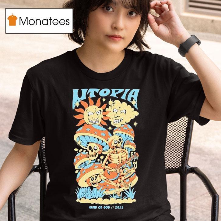 Utopia Hand Of God For The Dreamers Skeleton T Shirt