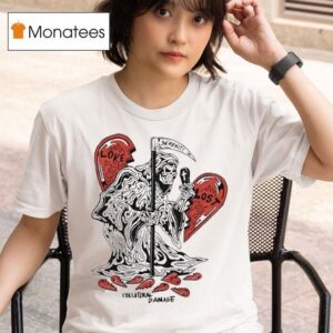 Warren Lotas Love Lost Grim Reaper Heart Broken T Shirt