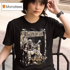 Warren Lotas Wl General Skeleton Guitar T Shirt