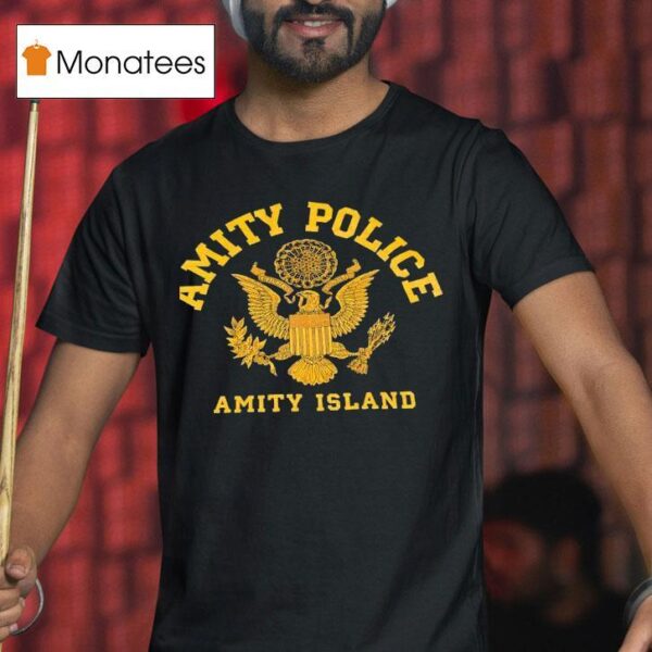 Amity Police Amity Island Logo Eagle T Shirt