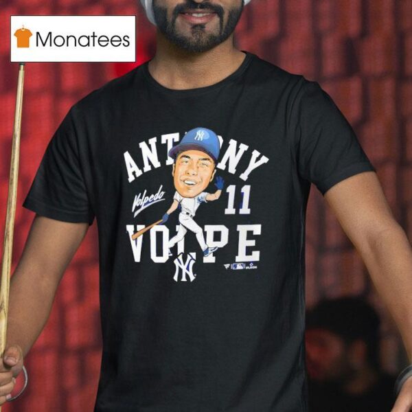 Anthony Volpe New York Yankees Caricature T Shirt