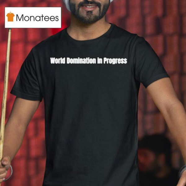 Cage Riot World Domination In Progress Logo T Shirt