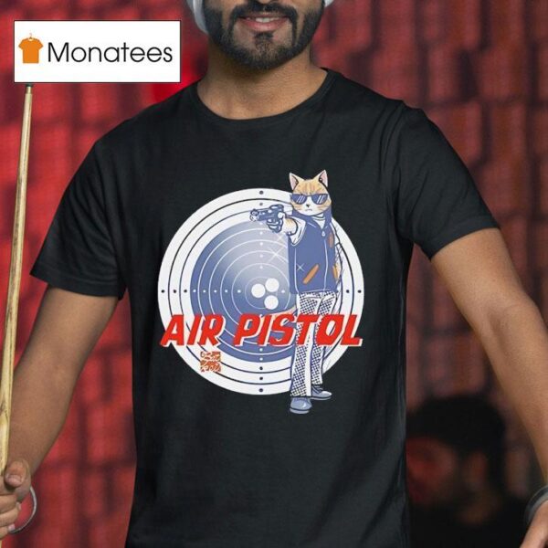 Cat Shot Air Pistol T Shirt