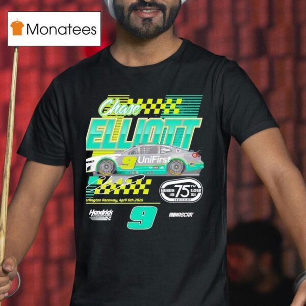 Chase Elliott Unifirst Darlington Throwback Signature T Shirt