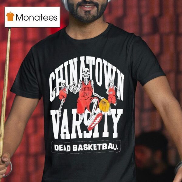 Chinatown Varsity Grateful Dead Skeleton T Shirt