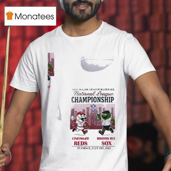Cincinnati Reds Vs Boston Red Sox Mlb National Championship Mascots T Shirt