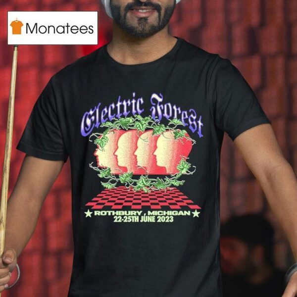 Electric Forest Flyer Rothbury Michigan Th June Heads T Shirt