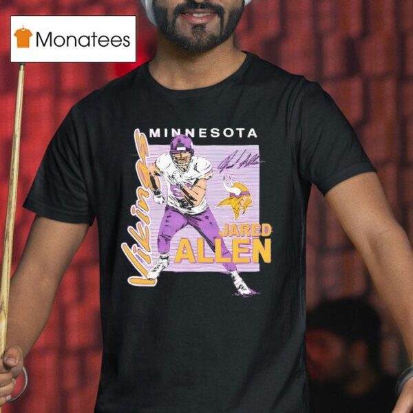 Jared Allen Minnesota Vikings Player Graphic Signature T Shirt