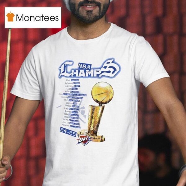 Oklahoma City Thunder Nba Champions Legends Name T Shirt