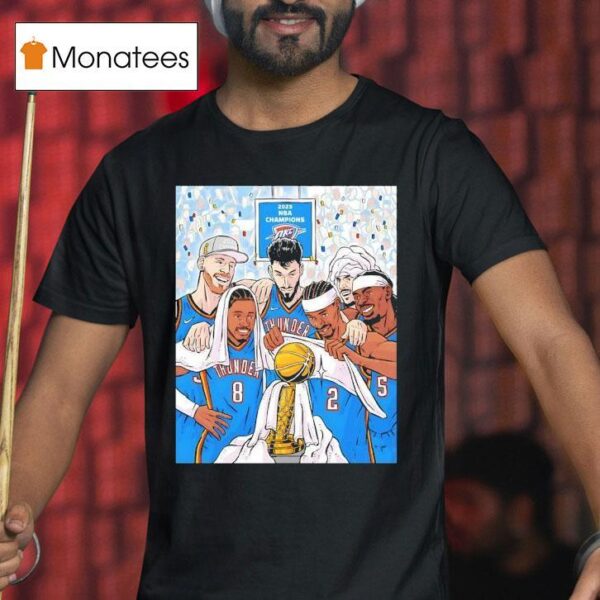 Oklahoma City Thunder Team Nba Champions Cartoon T Shirt