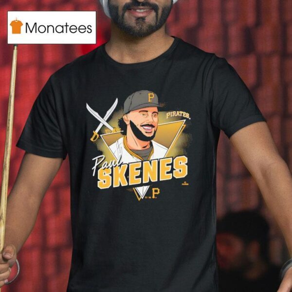 Paul Skenes Pittsburgh Pirates Player Caricature Franklin T Shirt