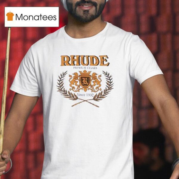 Rhude Premium Cigars Since Logo T Shirt
