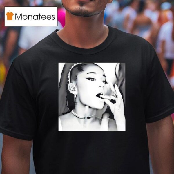 Ariana Grande Glamorous Black And White T Shirt