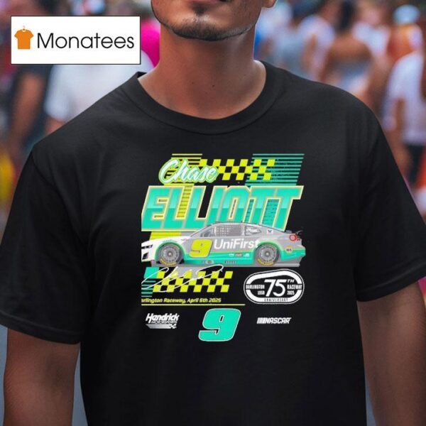 Chase Elliott Unifirst Darlington Throwback Signature T Shirt
