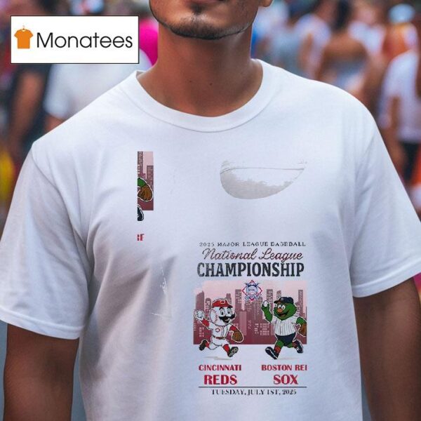 Cincinnati Reds Vs Boston Red Sox Mlb National Championship Mascots T Shirt