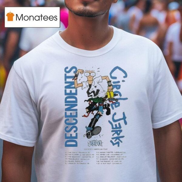 Descendents And Circle Jerks North American Tour T Shirt