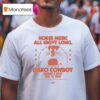 Disko Cowboy Horse Music All Night Long June T Shirt