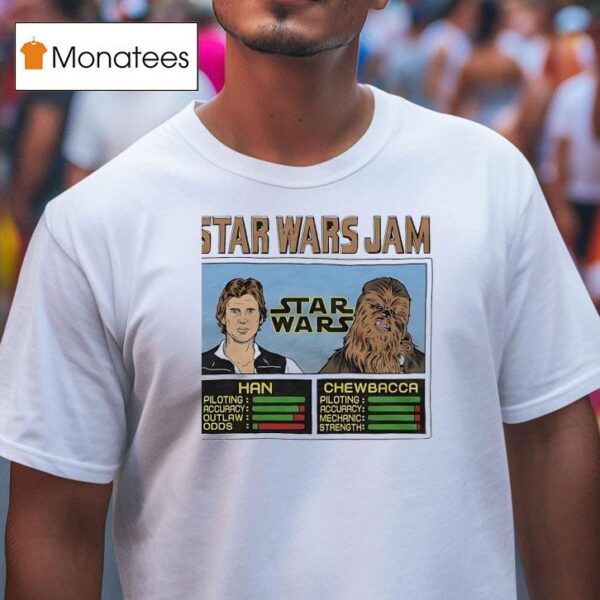Han And Chewbacca Star Wars Jam T Shirt