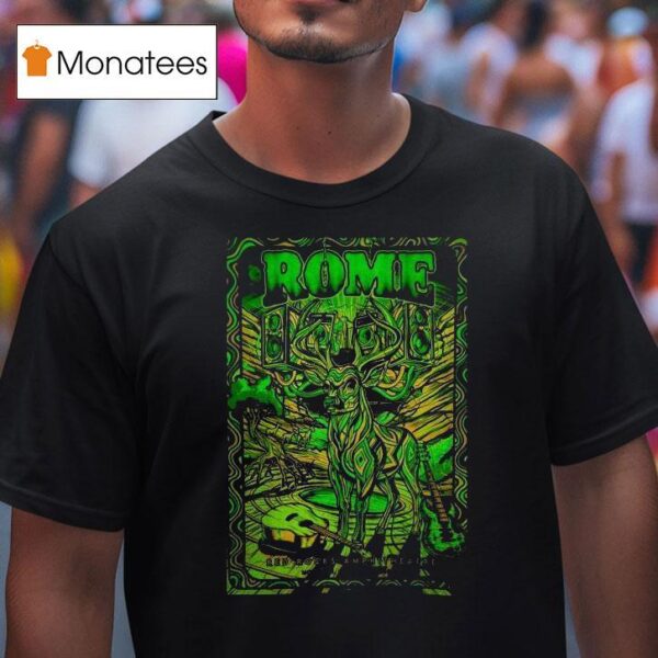 Rome In Red Rocks Amphitheatre Deer T Shirt