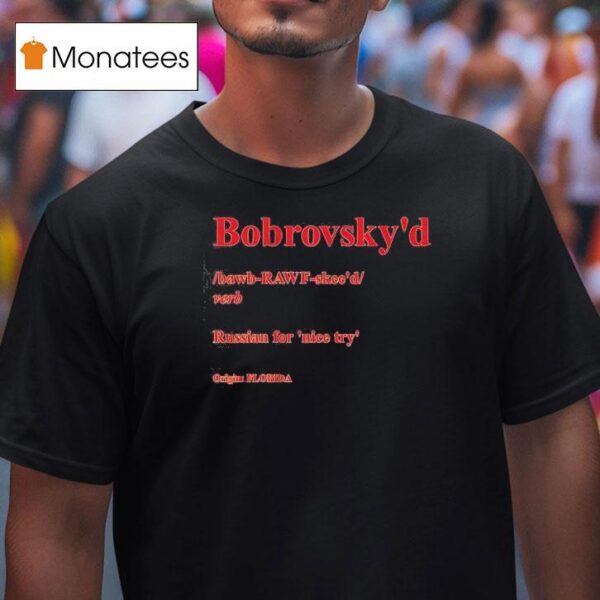 Sergei Bobrovsky Florida Panthers Bobrovsky D Definition T Shirt