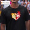 Smoke Heart Saint New Orleans And Alabama Crimson Tide T Shirt