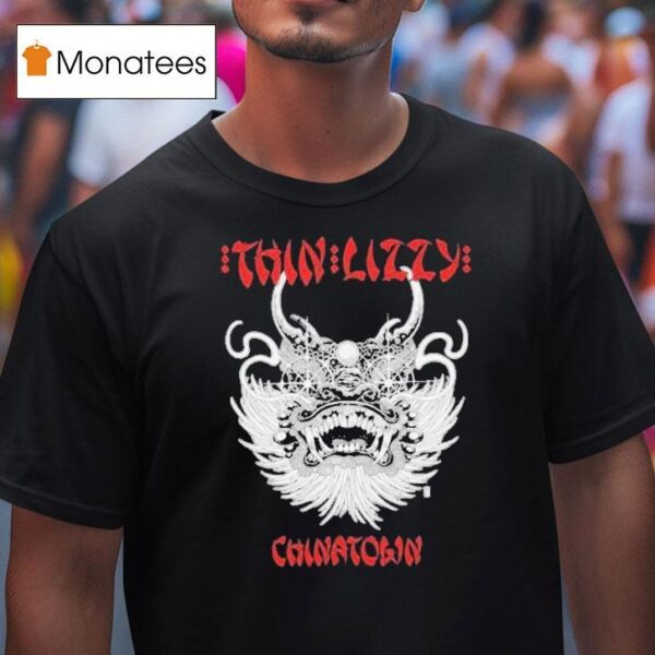 Thin Lizzy Chinatown Dragon T Shirt