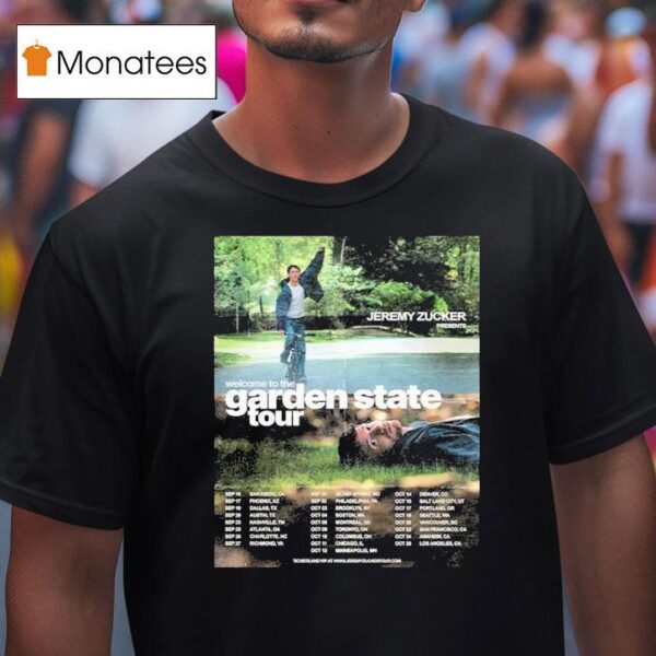 Zucker Welcome To The Garden State Tour Dates T Shirt