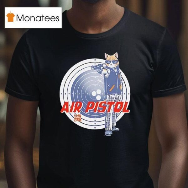 Cat Shot Air Pistol T Shirt