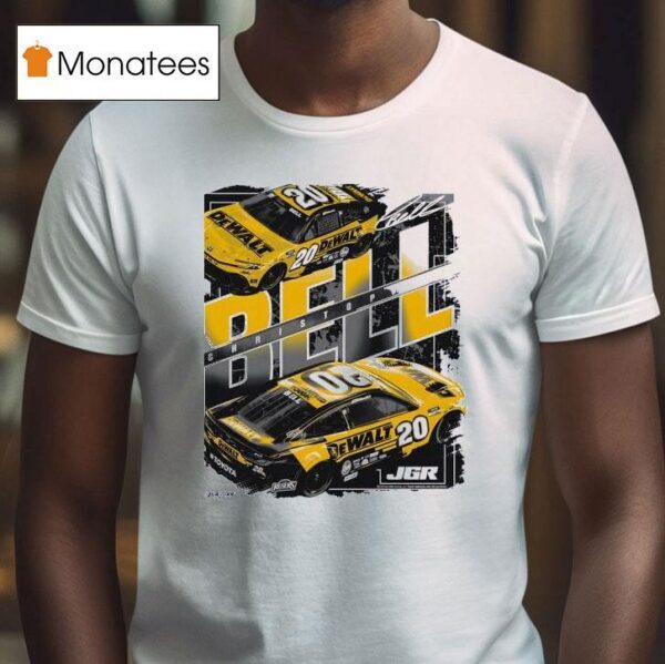 Christopher Bell Joe Gibbs Racing Team Collection Dewalt Car Signature T Shirt