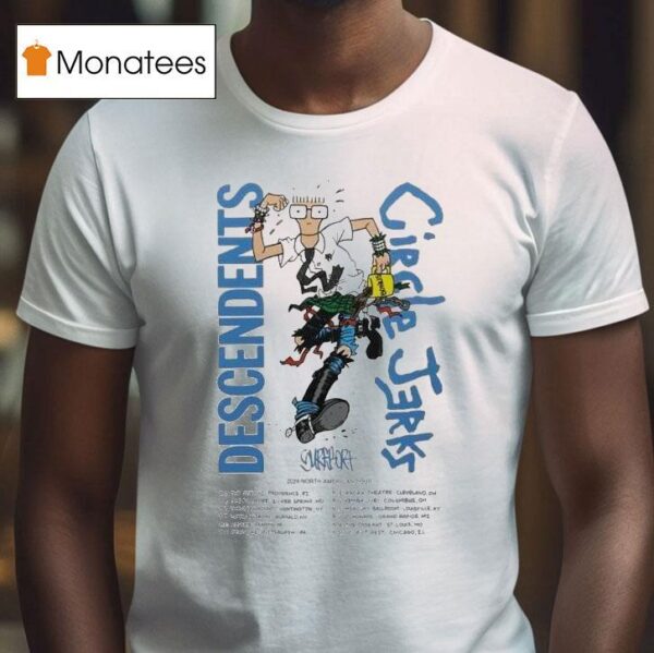 Descendents And Circle Jerks North American Tour T Shirt