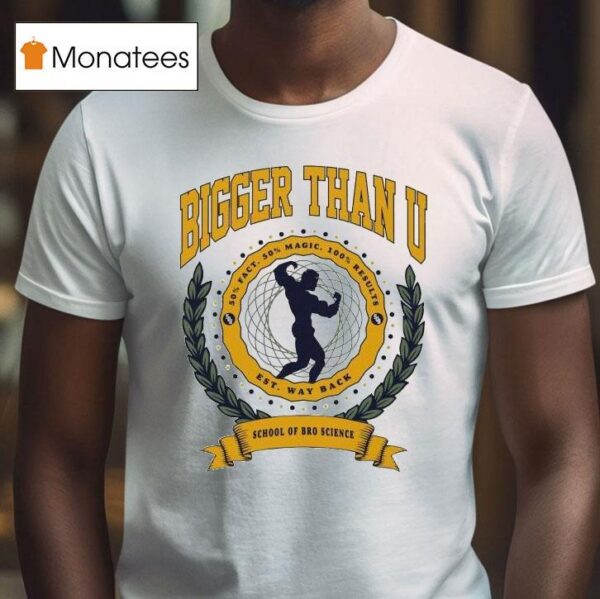 Dom Mazzetti Bigger Than U School Of Bro Science Way Back T Shirt