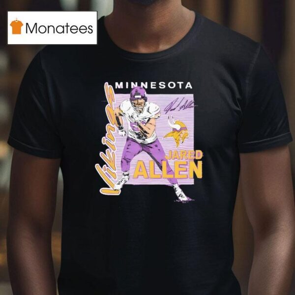 Jared Allen Minnesota Vikings Player Graphic Signature T Shirt