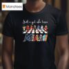 Just A Girl Who Loves Miami Marlins Panthers Heat Inter Miami Dolphins Mascots Walking Across T Shirt