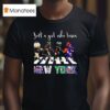 Just A Girl Who Loves New York Mets Brooklyn Nets Jets Islanders Walking Across T Shirt