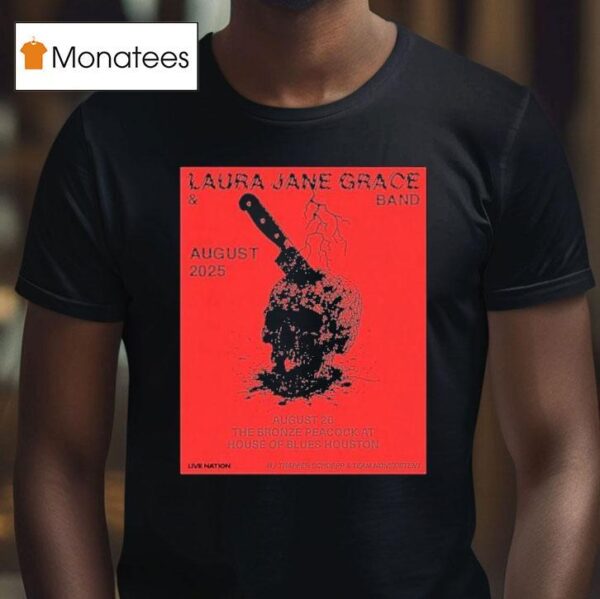 Laura Jane Grace August Tour The Bronze Peacock At House Of Blues Houston T Shirt