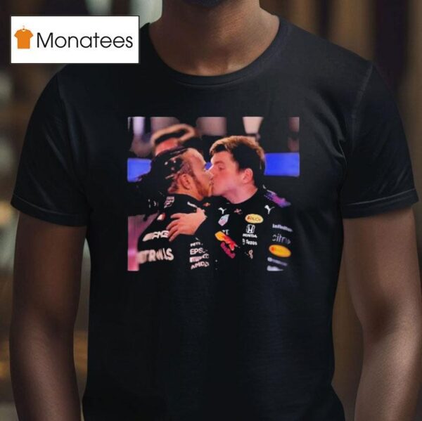 Lewis Hamilton And Max Verstappen Kissing T Shirt