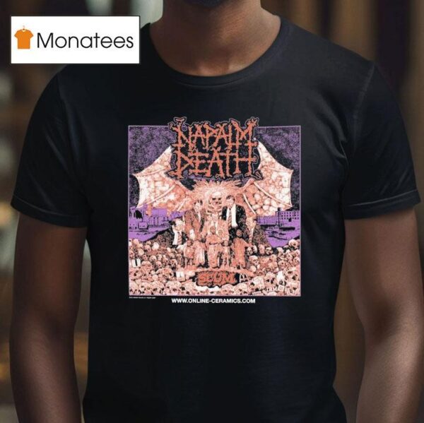 Napalm Death Polluted Minds Scum Online Ceramics T Shirt