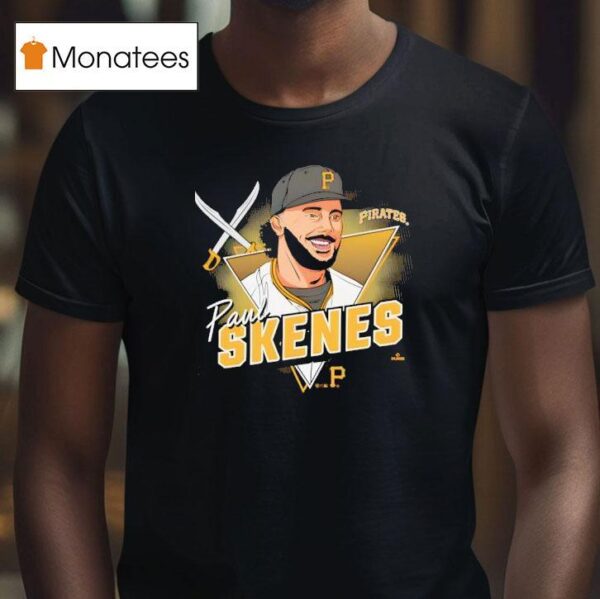 Paul Skenes Pittsburgh Pirates Player Caricature Franklin T Shirt