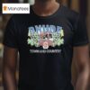 Rhude Bordeaux Town And Country T Shirt