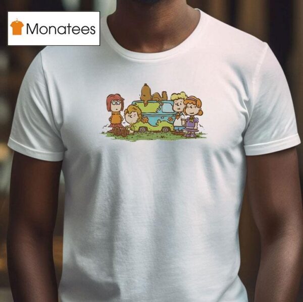 Scooby Doo And Those Meddling Kids Style Peanuts T Shirt