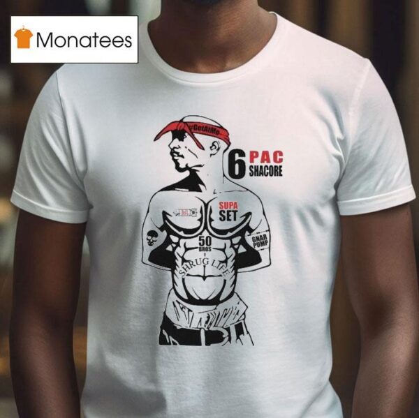 Tupac Shakur Pac Pac Shacore Supa Set Dom Mazzetti T Shirt