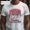 United Ish States Of America Red White And Pew Pew Pew These Cats Don T Run Max Collegiate T Shirt