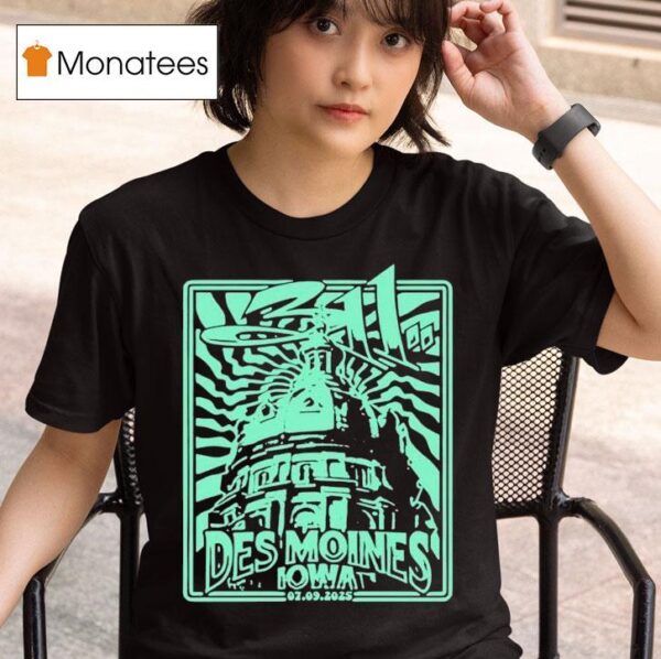 July Vibrant Music Hall Waukee Ia T Shirt