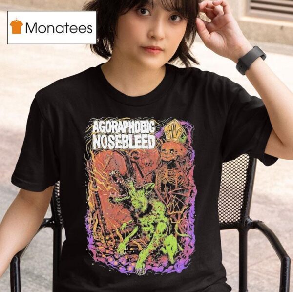 Agoraphobic Nosebleed Dog T Shirt