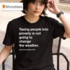 Alex Jones Taxing People Into Poverty Is Not Going To Change The Weather Crackdown Tax The Weather T Shirt