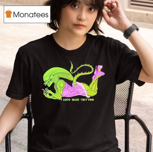 Alien Luc Blue Tattoo Xenomorph T Shirt